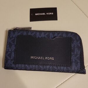 Michael Kors Blue and Black Wallet